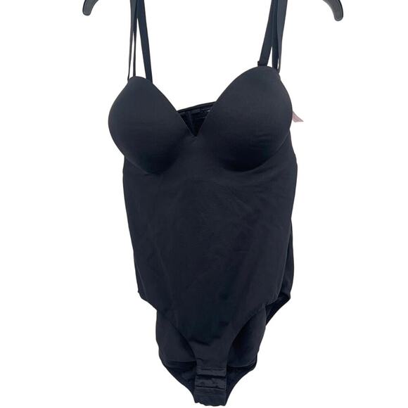 Cacique NWT Bodysuit Bra Bodyshaper Black 40D - Picture 1 of 11
